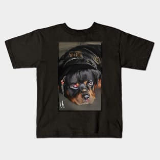 Rottweiler Steampunk Art Kids T-Shirt